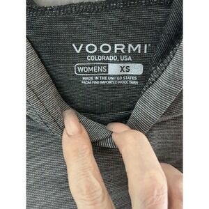 Womens Voormi OG River Run Hoodie Base Layer Grey Fitted Wool Blend Size Xs